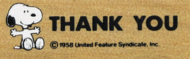 Snoopy Thank You Rubber Stamp