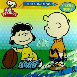 Peanuts Color And Read Along Book + Sticker Sheets