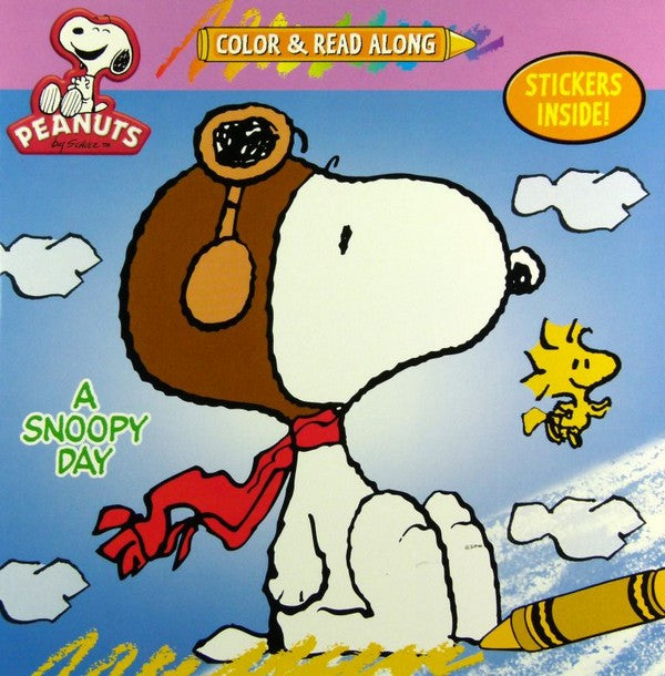 Peanuts Color and Read Along Book + Sticker Sheets
