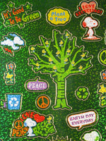 Peanuts Gang Holographic Recycle Stickers (8" Sheet)
