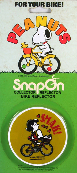 Snoopy And Lucy Bicycle Reflector - Smak!