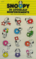 Snoopy Loose Leaf Paper Reinforcement Stickers - ON SALE!