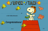 Snoopy Flying Ace Vintage Reward Certificate - Super Star!