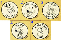 Imported Snoopy Rewards RUBBER STAMP