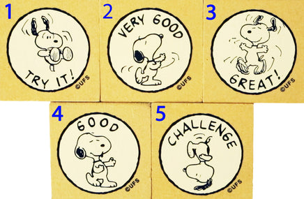 Imported Snoopy Rewards Rubber Stamp