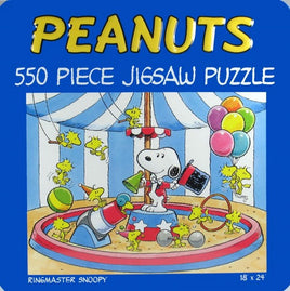 Ringmaster Snoopy Jigsaw Puzzle In Decorative Tin