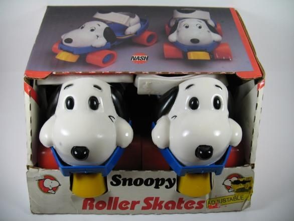 snoopy roller skating