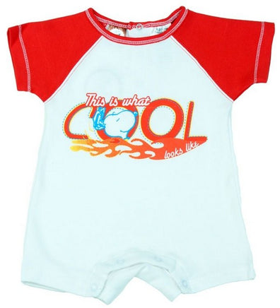 Snoopy Boys Infant Romper (White Background)
