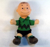 Mcdonald's Promotional Charlie Brown Doll With Knit Santa Hat