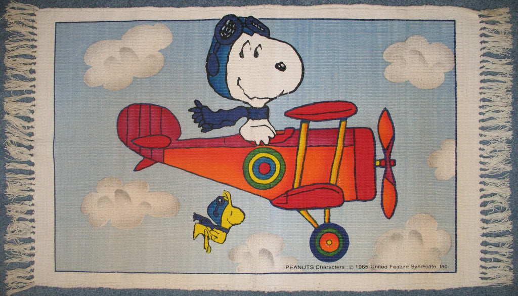 Snoopy Flying Ace Cotton Rug