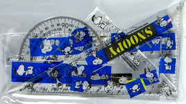 Snoopy Acrylic Drafting Set (Protractor, Triangles, And Ruler)