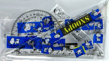 Snoopy Acrylic Drafting Set (Protractor, Triangles, And Ruler)