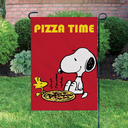 Peanuts Double - Sided Flag - Snoopy Pizza - snoopn4pnuts.com