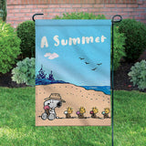 Peanuts Double-Sided Flag - Snoopy and Woodstocks Summer