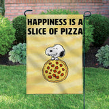 Peanuts Double-Sided Flag - Snoopy Pizza