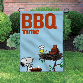 Peanuts Double - Sided Flag - Snoopy BBQ Chef - snoopn4pnuts.com