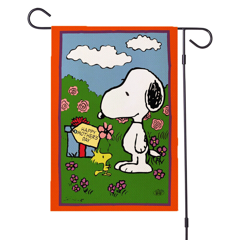 Peanuts Double-Sided Flag - Happy Mother's Day
