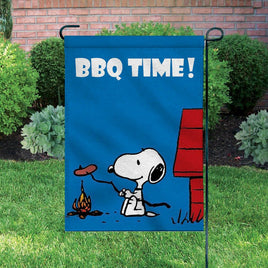Peanuts Double - Sided Flag - Snoopy BBQ Chef - snoopn4pnuts.com