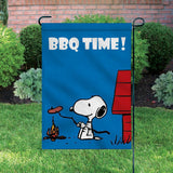 Peanuts Double-Sided Flag - Snoopy BBQ