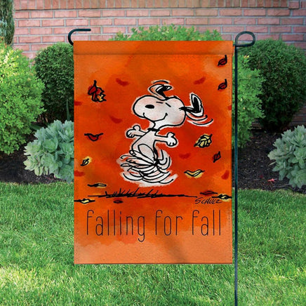 Peanuts Double - Sided Flag - Falling For Fall - snoopn4pnuts.com