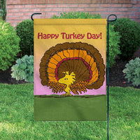 Peanuts Double-Sided Flag - Woodstock Turkey