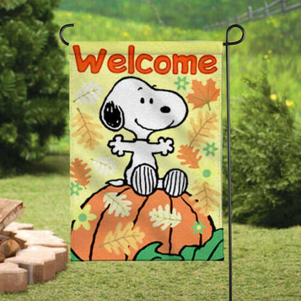 Peanuts Double - Sided Flag - Fall Welcome - snoopn4pnuts.com