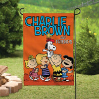 Peanuts Double - Sided Flag - Charlie Brown and Friends - snoopn4pnuts.com