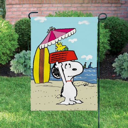 Peanuts Double - Sided Flag - At The Beach - snoopn4pnuts.com