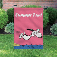 Peanuts Double - Sided Flag - Summer Fun - snoopn4pnuts.com