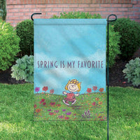 Peanuts Double-Sided Flag - Sally In Spring