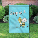 Peanuts Double-Sided Flag - Keep At It