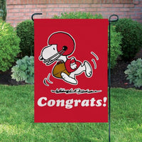 Peanuts Snoopy Double - Sided Flag - Football Congrats! - snoopn4pnuts.com