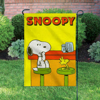 Peanuts Double-Sided Flag - Snoopy and Woodstock