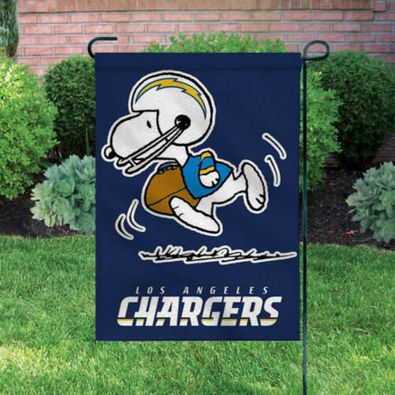 Peanuts Snoopy Double - Sided Flag - Los Angeles Chargers Football - snoopn4pnuts.com