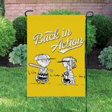 Peanuts Double-Sided Flag - Back In Action Baseball