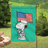 Peanuts Double-Sided Flag - Snoopy Navy