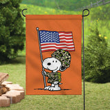 Peanuts Double-Sided Flag - Snoopy Army