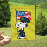 Peanuts Double-Sided Flag - Snoopy Marines