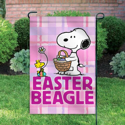 Peanuts Double - Sided Flag - Snoopy Easter Beagle - snoopn4pnuts.com