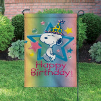 Peanuts Double - Sided Flag - Happy Birthday - snoopn4pnuts.com