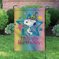 Peanuts Double-Sided Flag - Happy Birthday