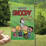 Peanuts Double-Sided Flag - Snoopy and Friends