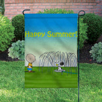 Peanuts Double-Sided Flag - Happy Summer!