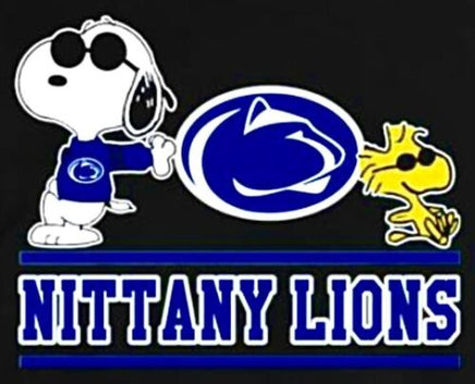 Snoopy College Football Indoor/Outdoor Waterproof Vinyl Decal - Penn State Nittany Lions - snoopn4pnuts.com