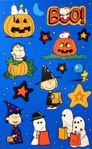 Peanuts Gang Halloween Stickers (Loose Sheet)