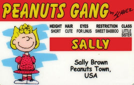 Peanuts Gang Laminated License / Id Card - Sally