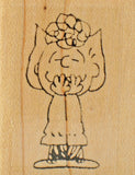 RARE Peanuts Rubber Stamp - Silly Sally (New Remounted)