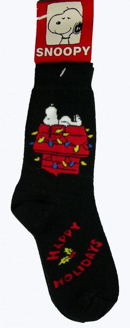 Snoopy Santa Socks - Happy Holidays