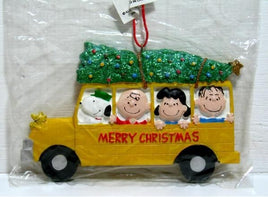 Adler Peanuts Gang Bus Ornament