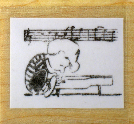 Schroeder Rubber Stamp (Used But Near Mint Condition - Remounted) - snoopn4pnuts.com